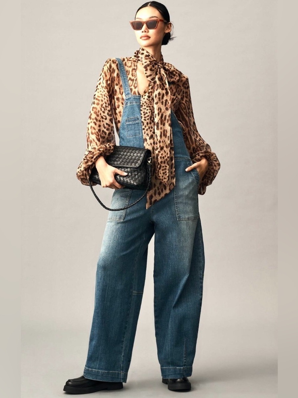 Anthropologie Pilcro Barrel Leg Denim Overalls XS